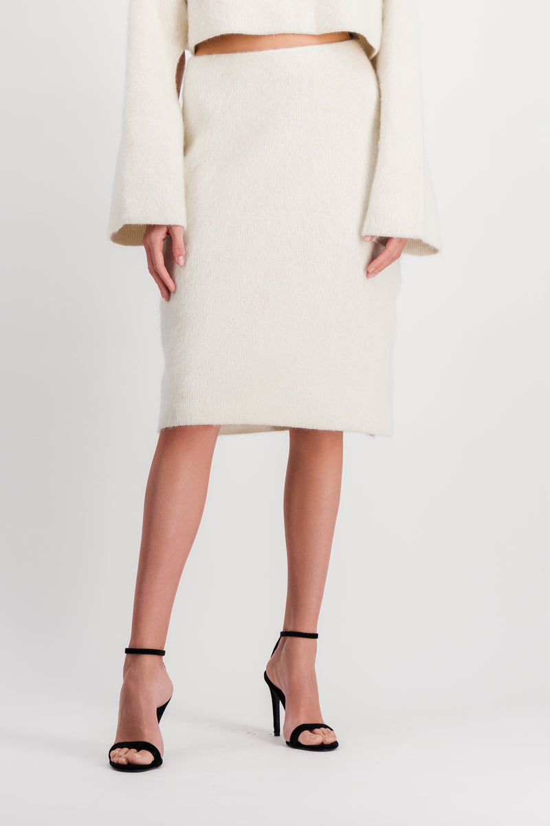 JW Anderson - Slit pencil knit skirt