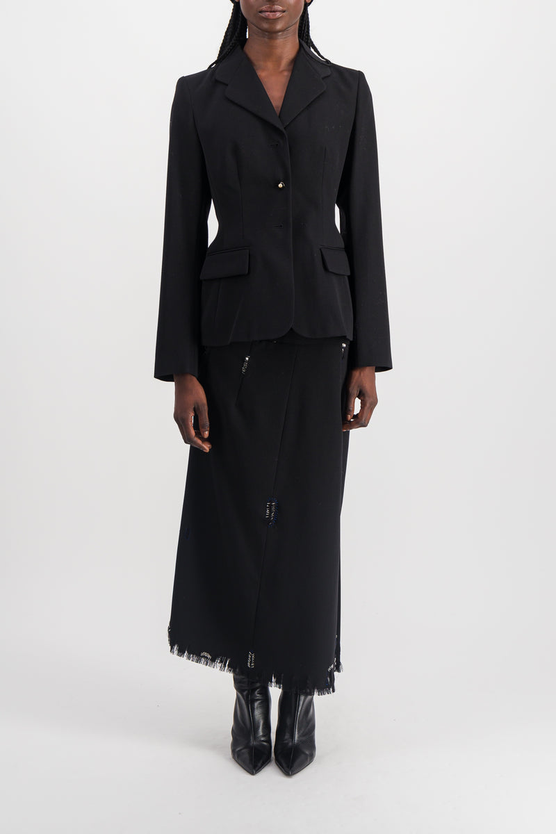 Marni - Fitted tailoring virgin wool blazer