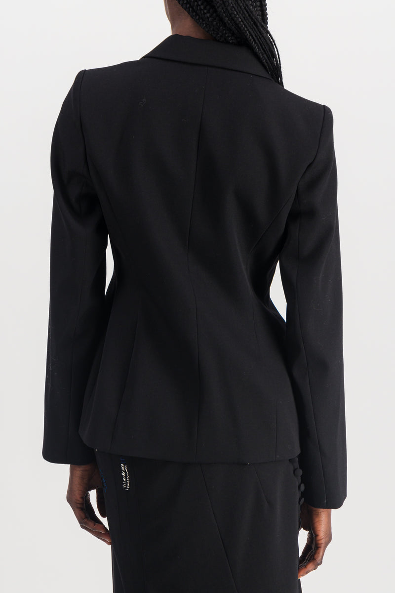 Marni - Fitted tailoring virgin wool blazer