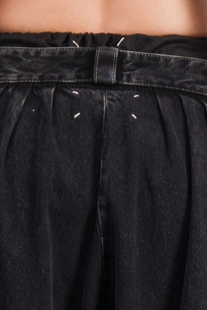 Maison Margiela - Washed black baggy wide leg jeans