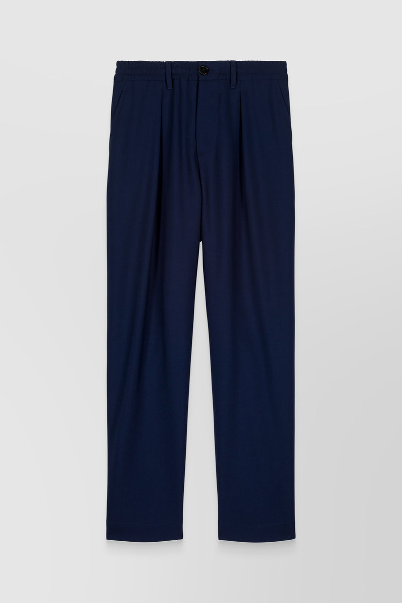 Marni - Cropped wool tailoring pant with elasticated waist
