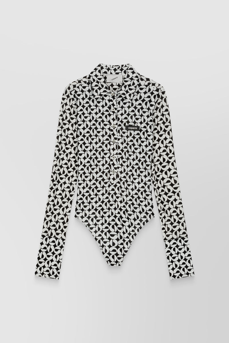 Coperni - Jersey stretch monogram bodysuit