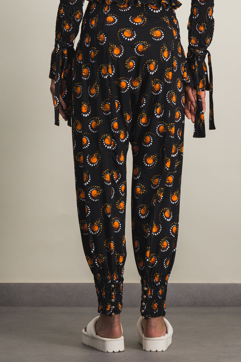 Paco Rabanne - Printed jersey sarouel pants