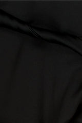 Asymmetric straps draped crêpe satin mini dress