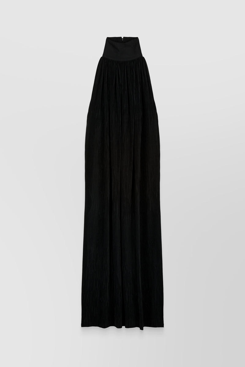 Atlein - Pleated recycled jersey halterneck maxi dress