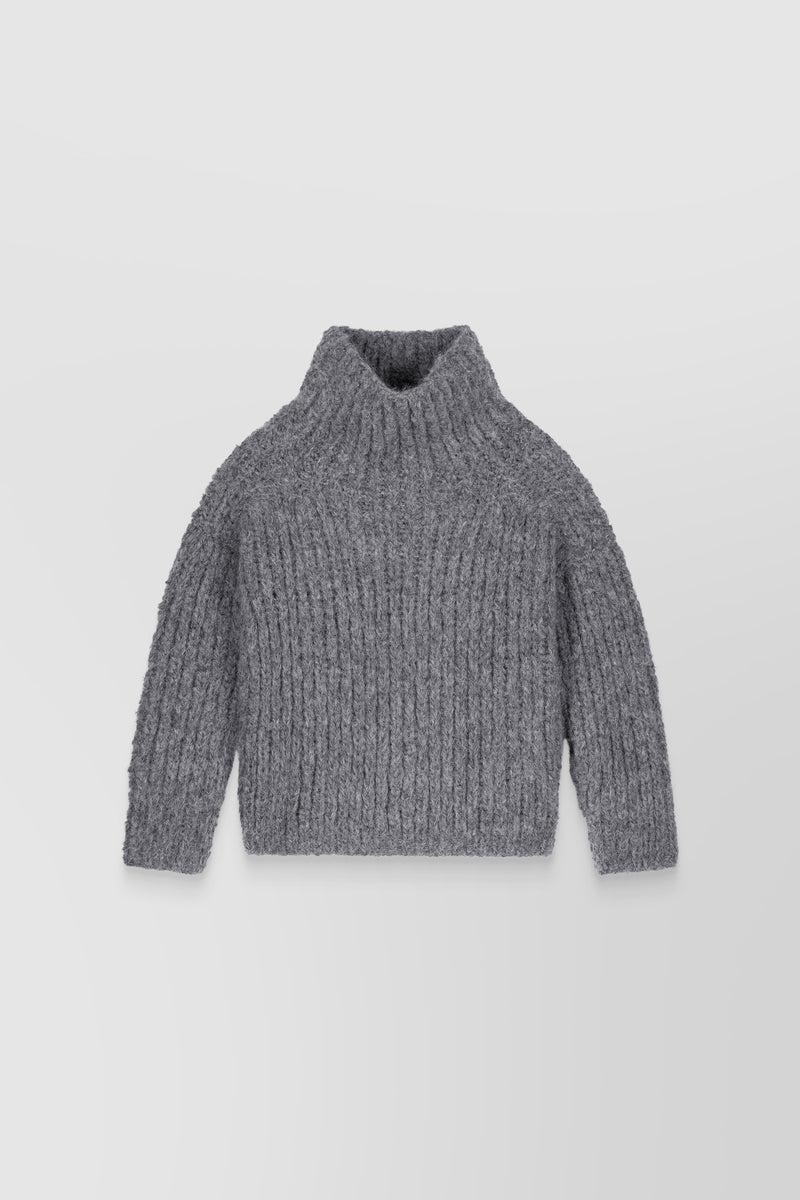 Cecilie Bahnsen - Hand knitted high neck alpaga sweater