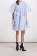 Nimbus matelassé bell shaped dress with voluminous skirt