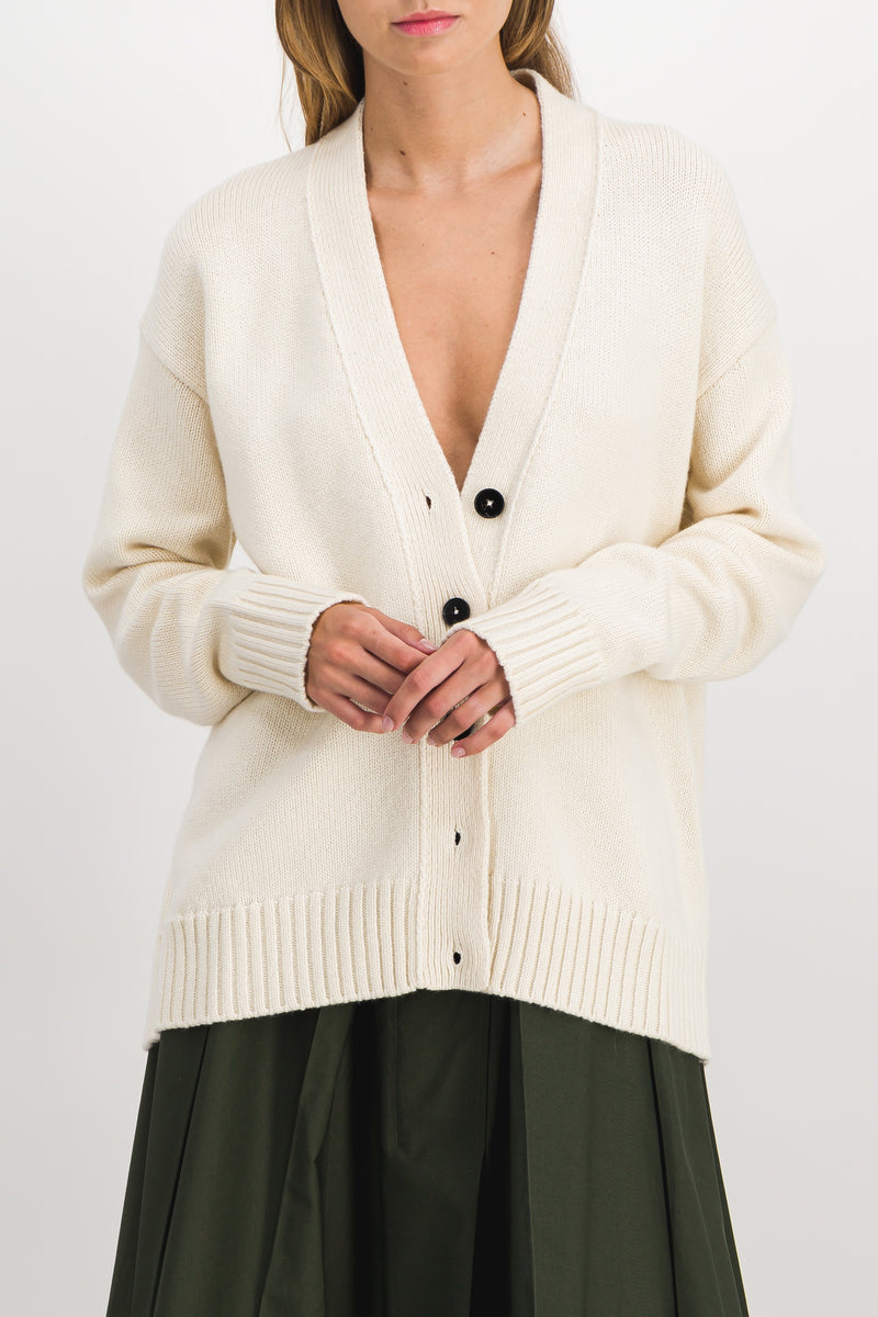 Jil Sander - Loose v-neck cashmere cardigan