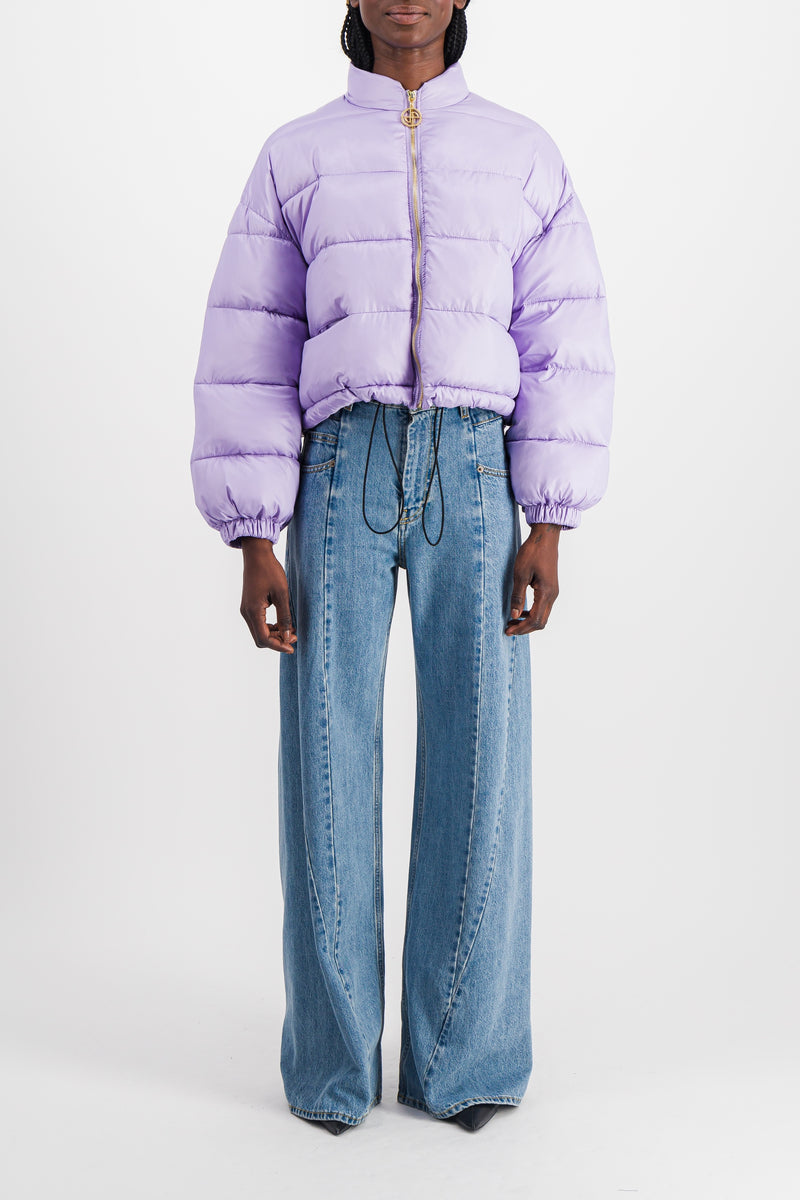 Patou - Cropped drawstring puffer jacket