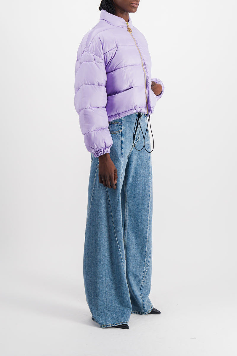 Patou - Cropped drawstring puffer jacket