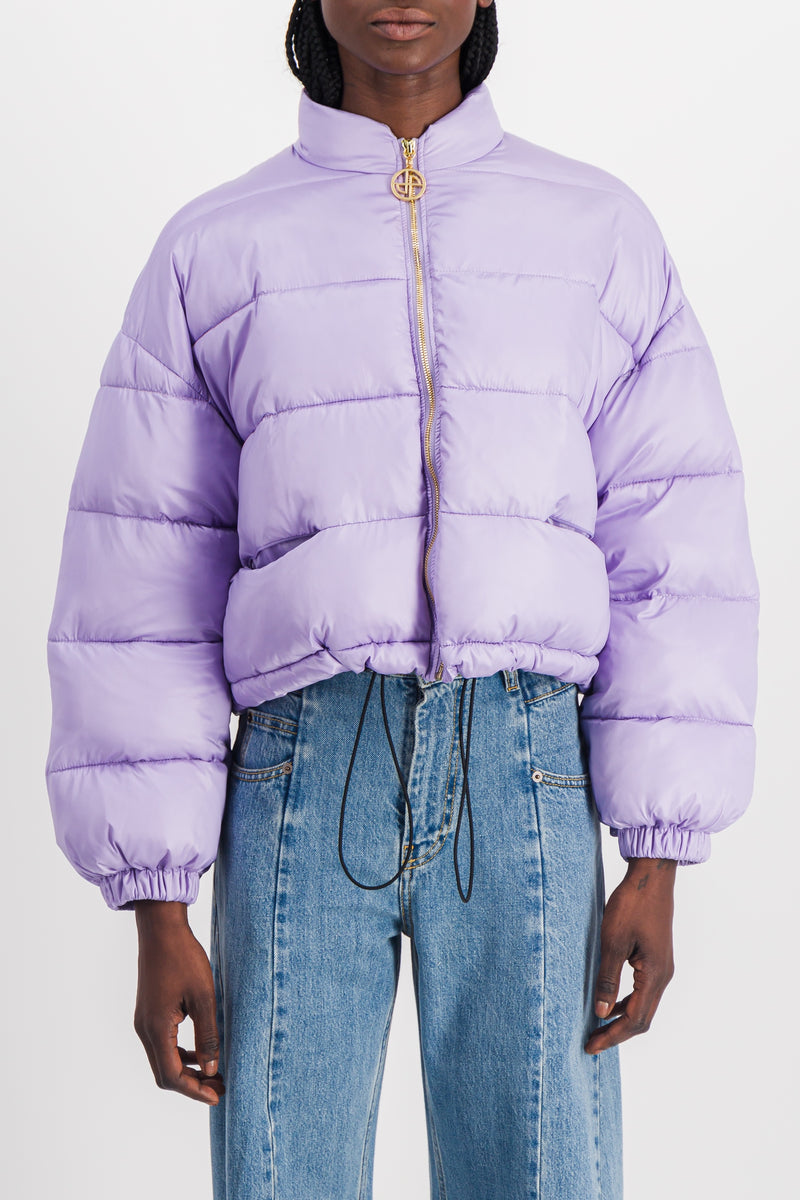 Patou - Cropped drawstring puffer jacket