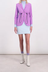 Drawstring rider blazer